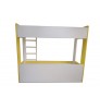 Andy Yellow Kids Bunk Bed - Yellow / White